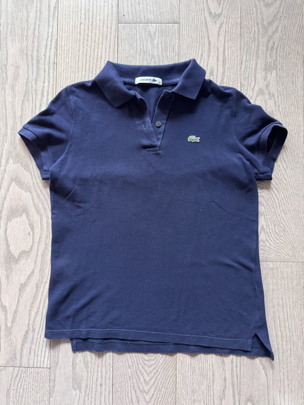 Lacoste Navy Blue Women's Short Sleeve Polo